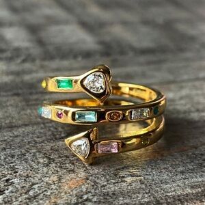 NEW Multi Gemstone Stack Ring